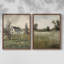 «Vintage Landscape IX», impression giclée sur cadre - ensemble de 2-943755614-943755610