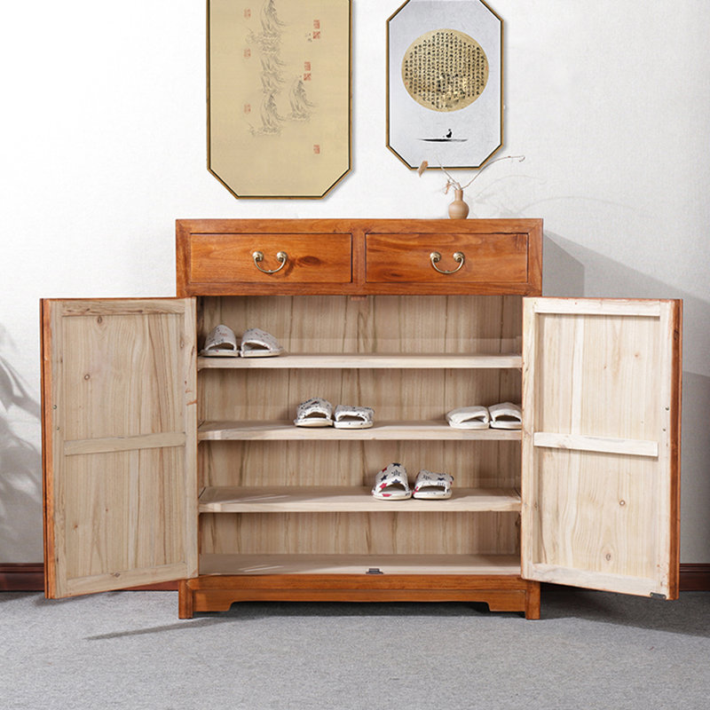 Solid Camphor  Wood Entryway Cabinet