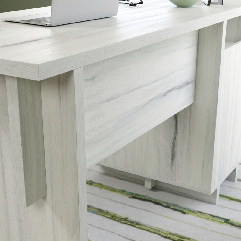 Desk With File Drawer (Not Include Stools)