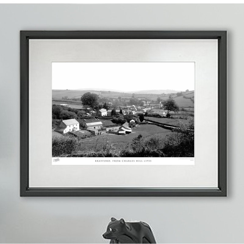 Brayford, From Charles Hill C1955 - Single Picture Frame Print, 45cm H x 60cm W x 2.3cm D