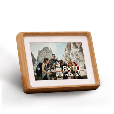 Solid Wood Round Corner Table-Top Picture Frame