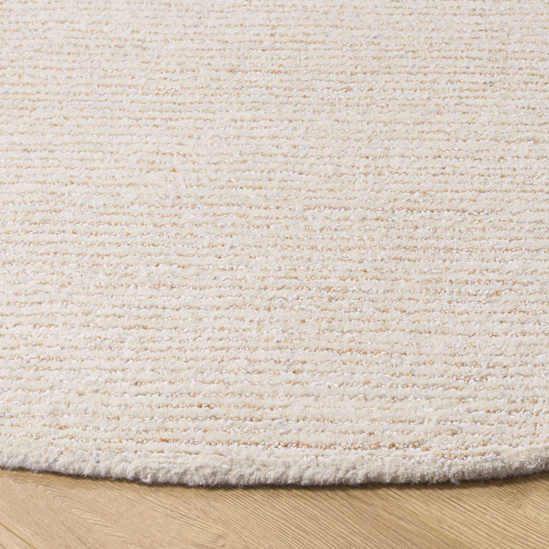 Abstract Hand Tufted Performance Abstract Indoor Rug, Round 6'