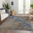 Machine Washable Indoor/Outdoor Chayden ACN1093 Navy Rug-109484376
