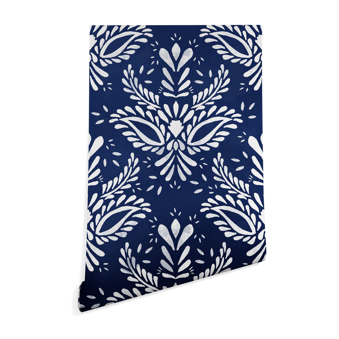 Peel & Stick Damask Tile East Urban Home 
