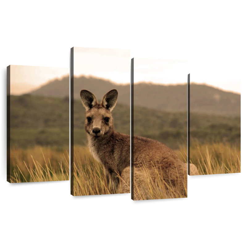Brampt Wild Kangaroo, 22" H x 36" W