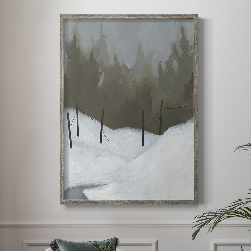 Impression encadrée Deep Snow III - bois massif, H 11 po x l 9 po