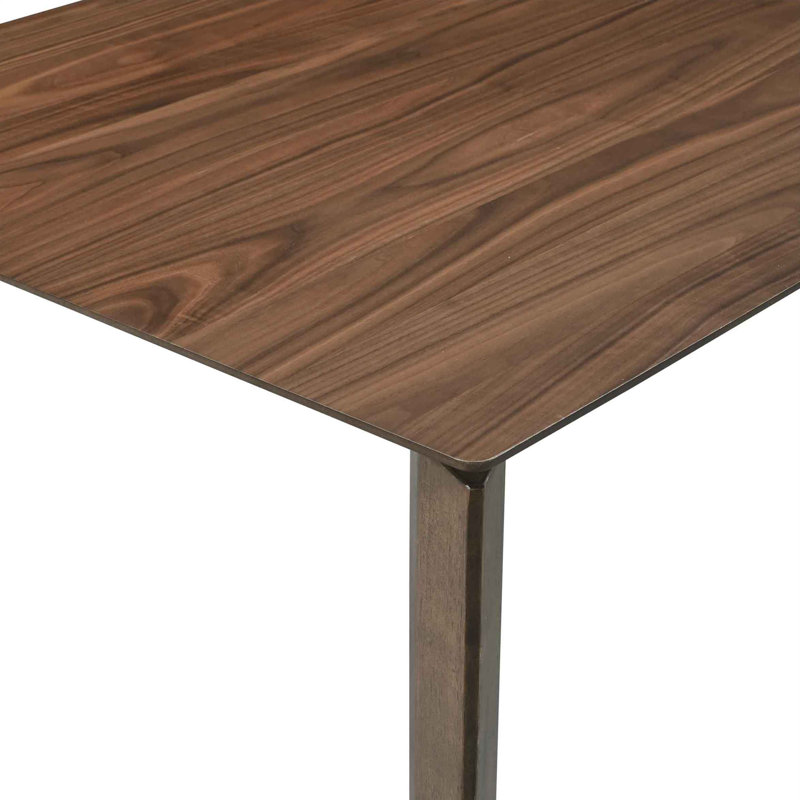 Sierra Scandinavian Wood Dining Table, Walnut
