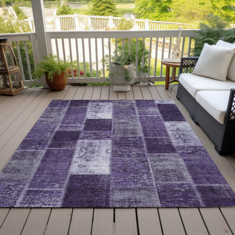 Patchwork Indoor / Outdoor Rug, Rectangle 3' x 5'