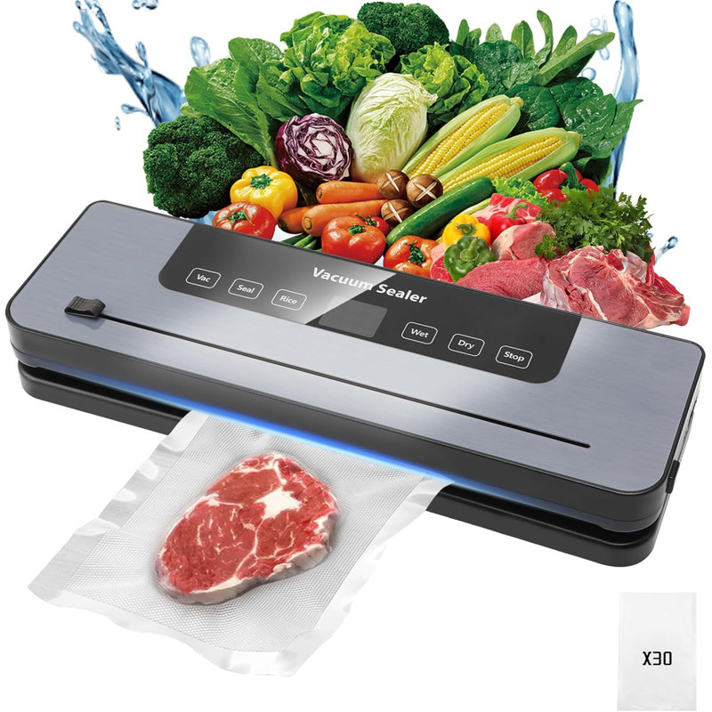 Vacuum Food Sealer Machine with 30Pcs Bags