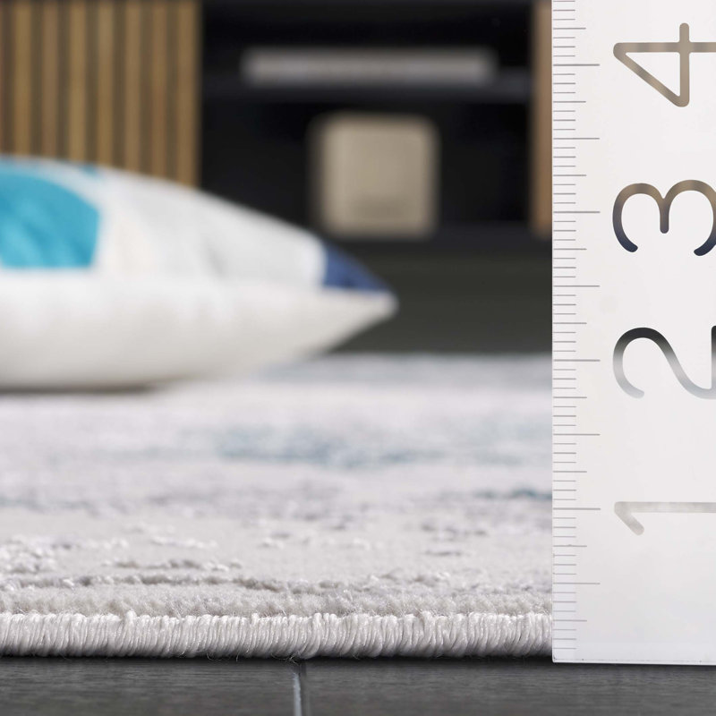 Boarisch Performance Abstract Rug, Rectangle 5'3" x 7'6"