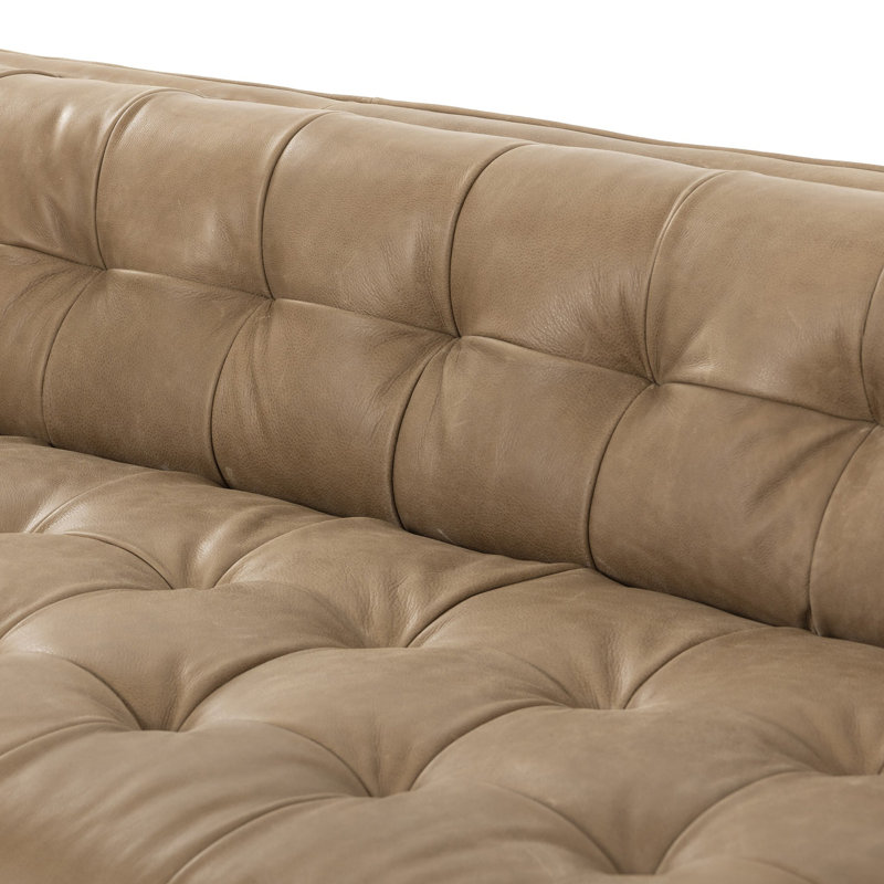 Dylan Sofa, Palermo Drift Top Grain Leather, Sienna Brown