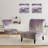 Midnight At The Lake III Amethyst and Grey - Shabby Elegance Upholstered Slipper Chair