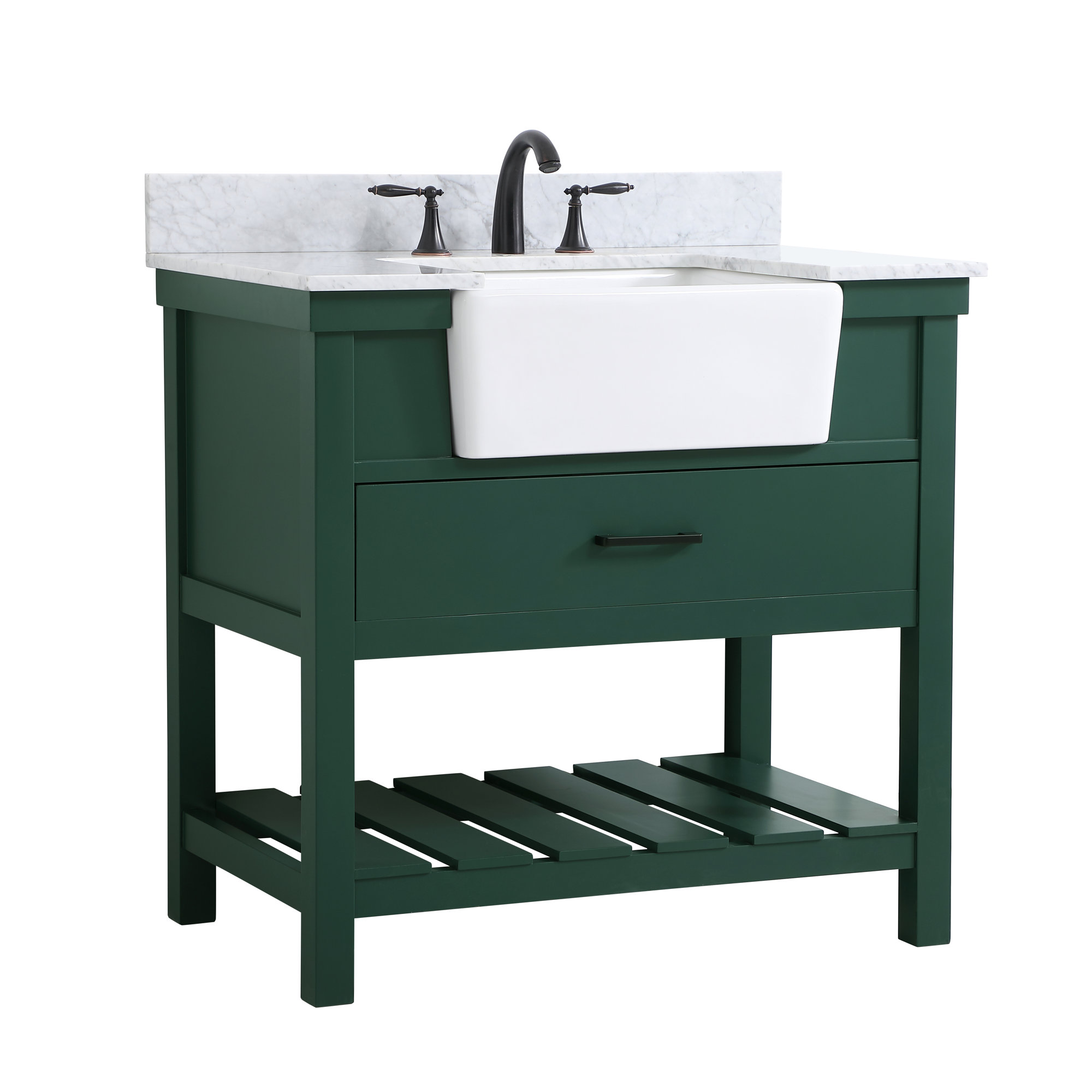 Pelaghia 36'' Single Bathroom Vanity, Green