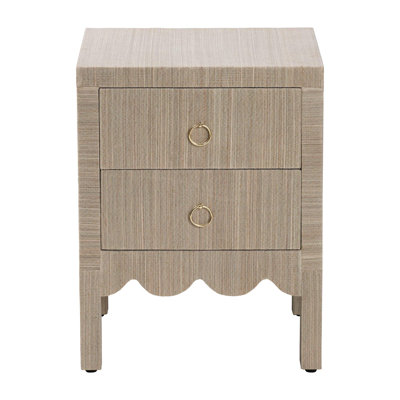 Table de chevet Bali & Pari Juniper Grasscloth