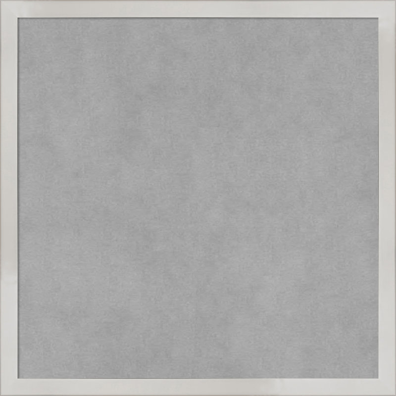 Tableau magnétique à cadre argenté Svelte, H 17 po x l 17 po