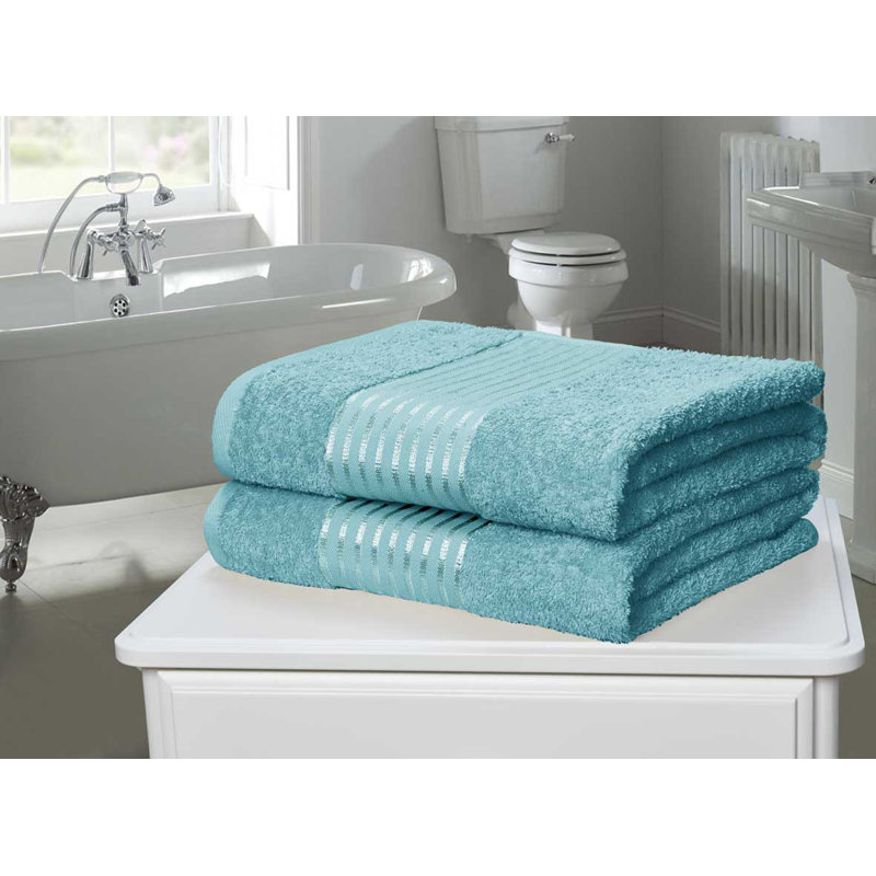 Asao Midweight Bath Sheet, Turquoise