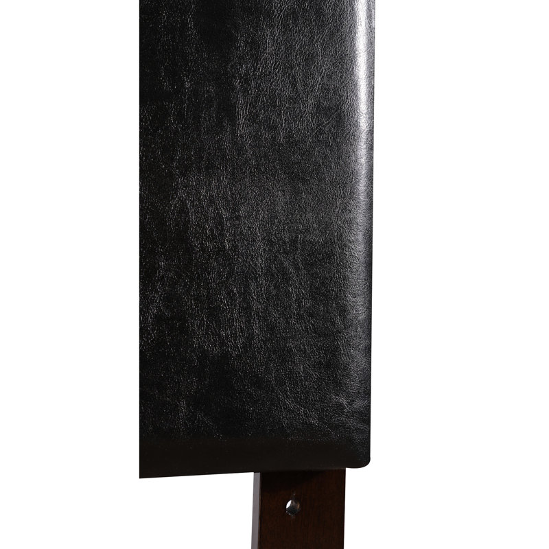 Tête de lit simple noire - hauteur réglable de 41 à 53 pouces, housse en similicuir pour chambre à coucher réglable, superbe