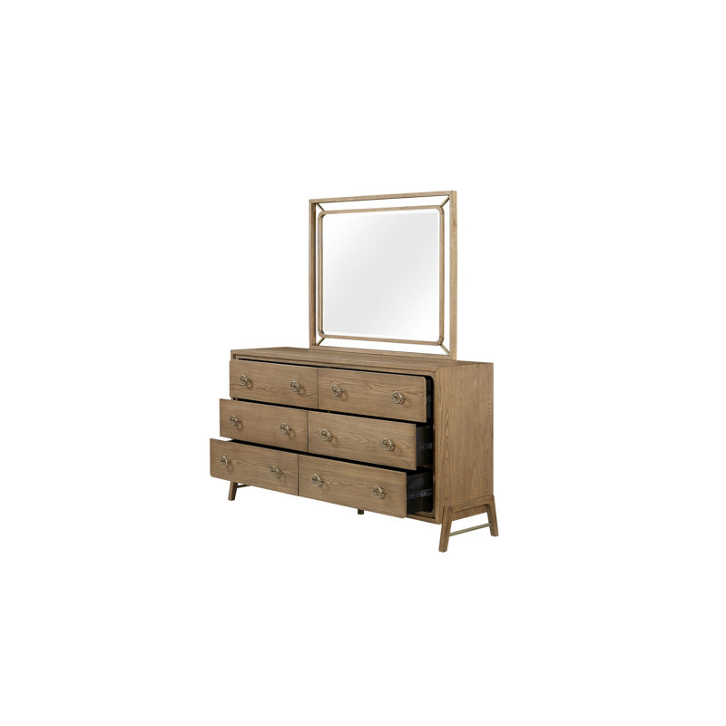 Commode 6 tiroirs au fini latté