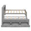  Lit plateforme avec tête de lit avec rangement, USB, lit gigogne et 3 tiroirs-394921916-394921915