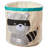 3 Sprouts - Canvas Storage Bin - Laundry and Toy Basket for Baby and Kids - Raccoon