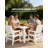 Patio Table Square All-Weather HIPS Patio Dining Table Outdoor Dining Table for Backyard Garden Deck Poolside, White-1378304466