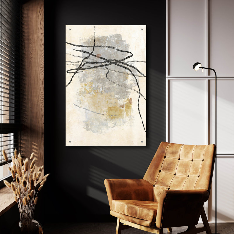 Art mural en verre Ivy Bronx «Tangle 1» par Suzanne Nicoll, H 36 po x l 24 po x P 0,2 po