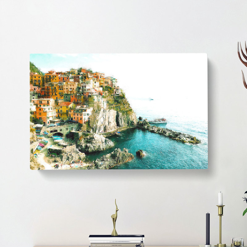 Manarola In Italy - Wrapped Canvas, 35cm H x 50cm W x 3cm D