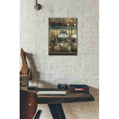 «Paris Cafe I Crop», impression sur toile tendue
