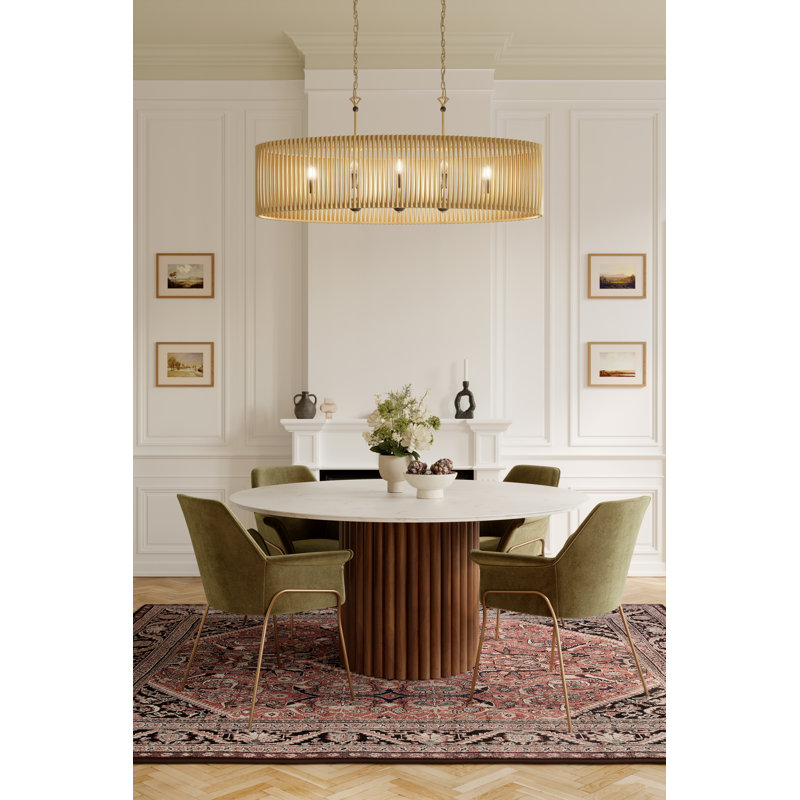 Aven 52" 8-Light Linear Chandelier