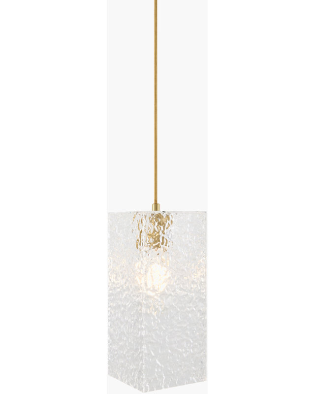 Luminaire suspendu Schwartz, Clair, H 70 po x l 4,7 po x P 11 po