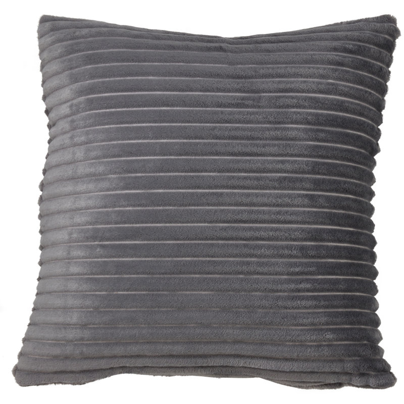 Cora Cllection Reversible Throw Pillow, Gray, Feathers