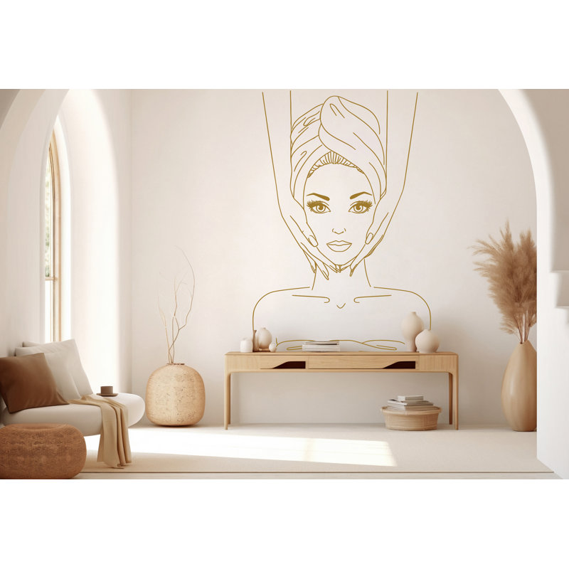 Adhésif décoratif pour le visage Facial Spa, H 24 po x l 16 po, Mauve