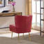 Chaise d'appoint d'appoint avec pieds dorés-1615941531