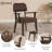 Modern Upholstered Solid Wood Dining Chair With Arms-522205013