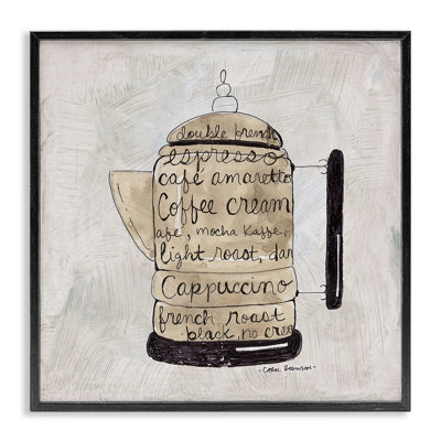 Art antique de giclée encadrée noire, design par Carol Robinson