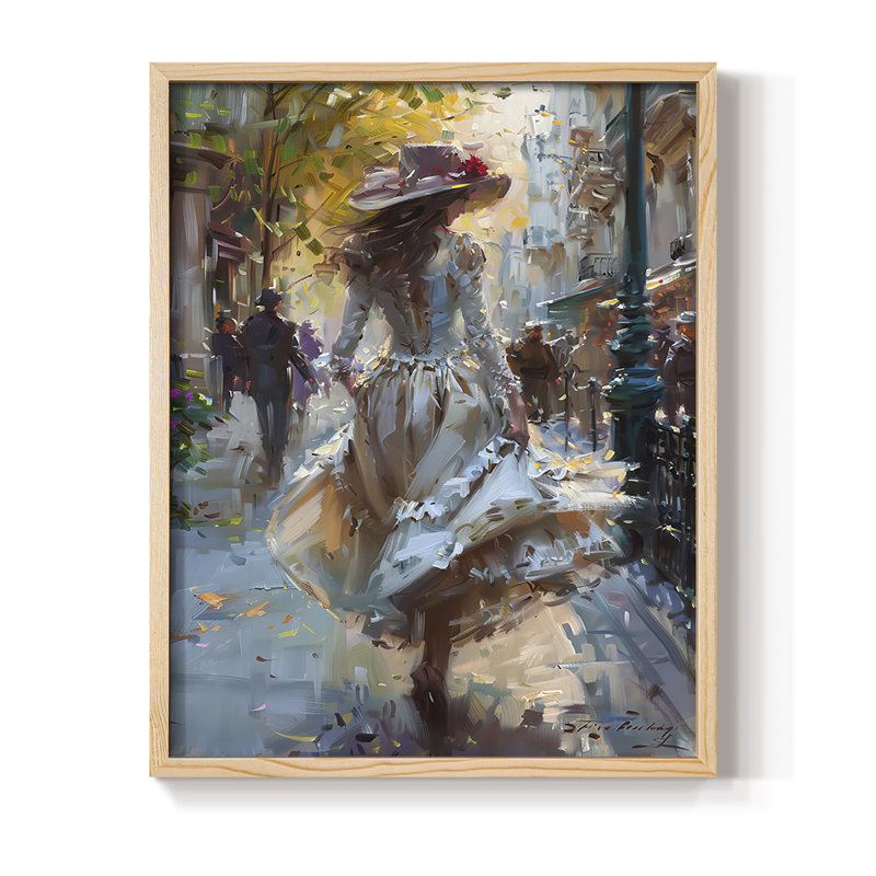 «WOMEN Series DCCXL», reproduction encadrée - bois massif, Naturel, H 11 po x l 9 po