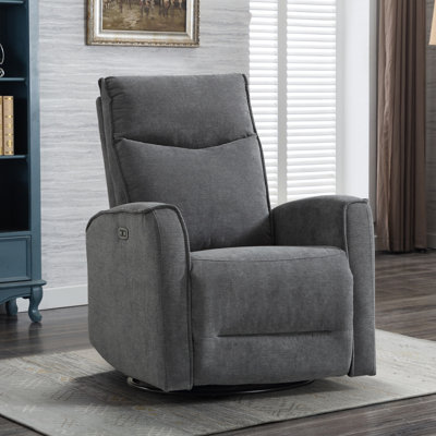 Dickie 29.1" W Swivel Glider Power Recliner