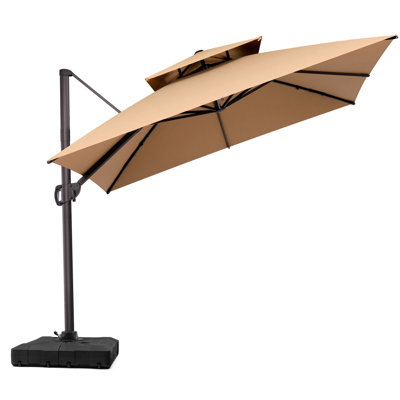Parasol de 116,14 po Wampler avec contrepoids inclus