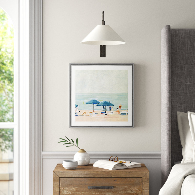 «If It's the Beaches I», reproduction d'art sur toile, H 22,5 po x l 22,5 po x P 1,5 po, Cadre argenté