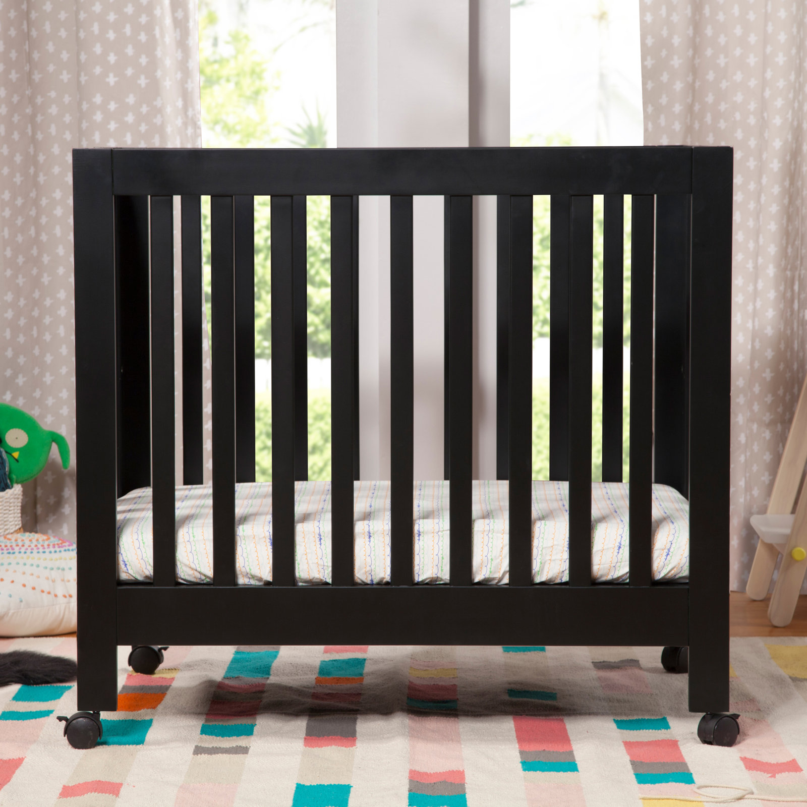 Origami Mini Portable Crib, Black
