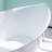 70'' W,65 GALLONS Freestanding Acrylic Soaking  Bathtub With Drain And Overflow Holes