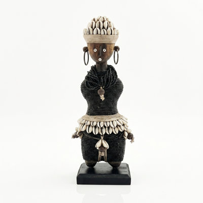 African Beaded Namji Doll, Small 11 in