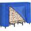 Support de rangement pour le bois de chauffage extérieur avec couvercle imperméable 4 pi