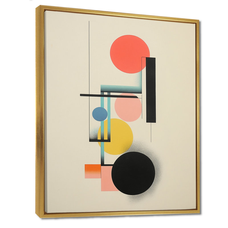Décoration murale équilibrée géométrique rétro - équilibre minimaliste, H 20 po x l 12 po x P 1 po