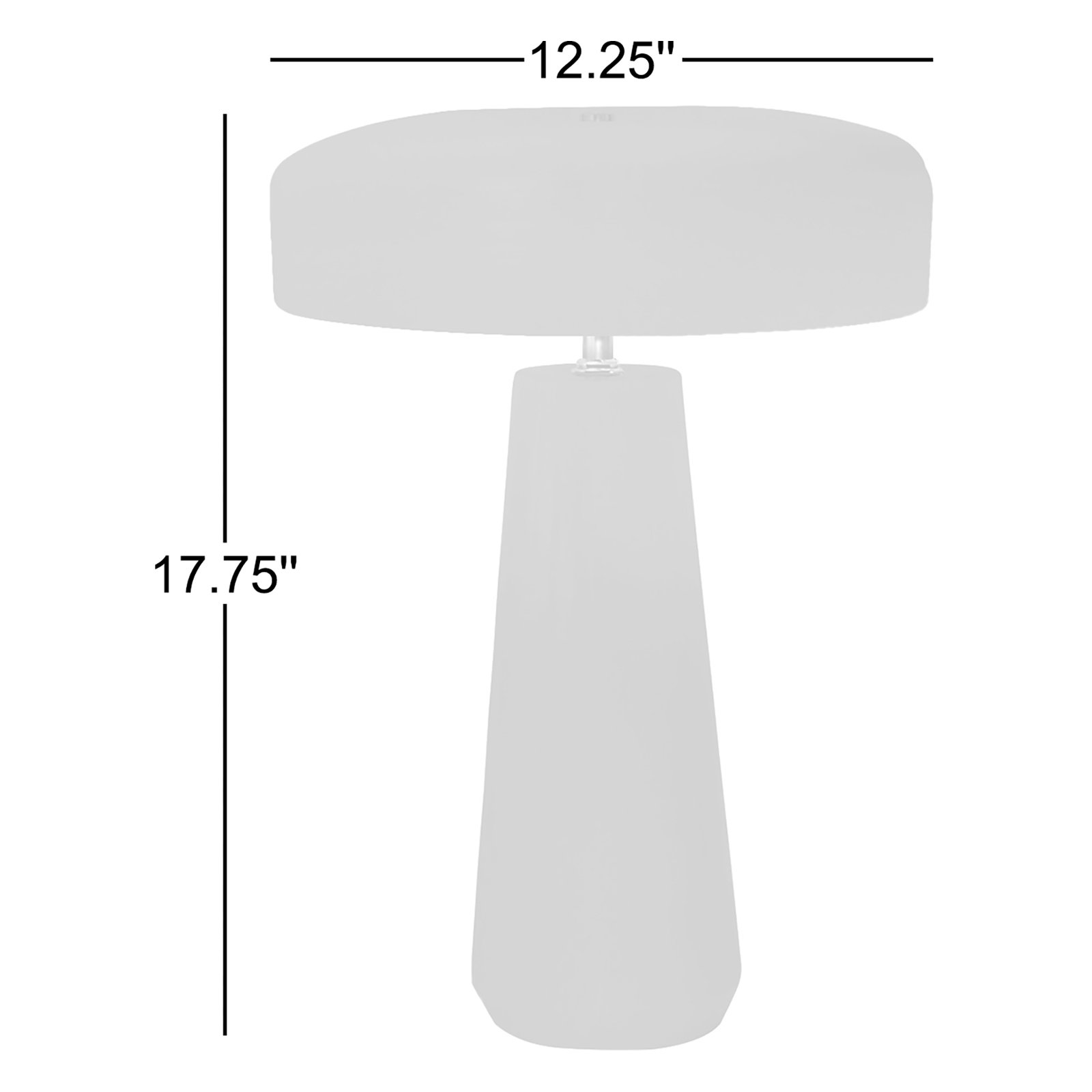 Hardacre Ceramic Table Lamp, Matte Green