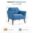 Hotaling 32.2" Wide Contemporary Upholstered Accent Chair With Solid Wood Frame-124928683