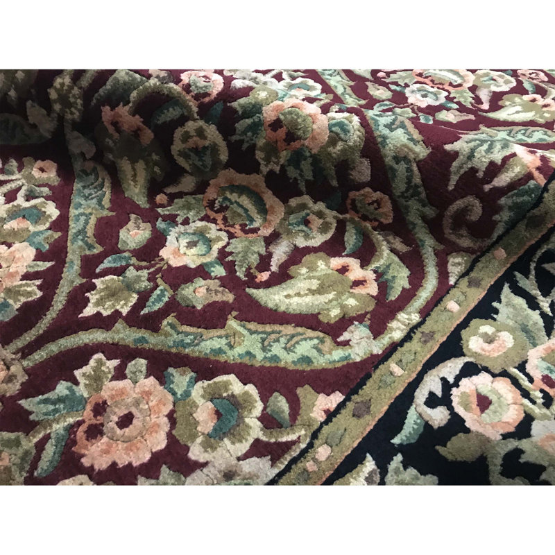 Hand-Knotted High-Quality Red Area Rug