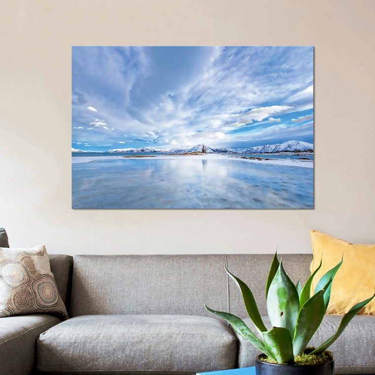 « the last snow », reproduction de photo sur toile, H 18 po x l 26 po x P 1,5 po