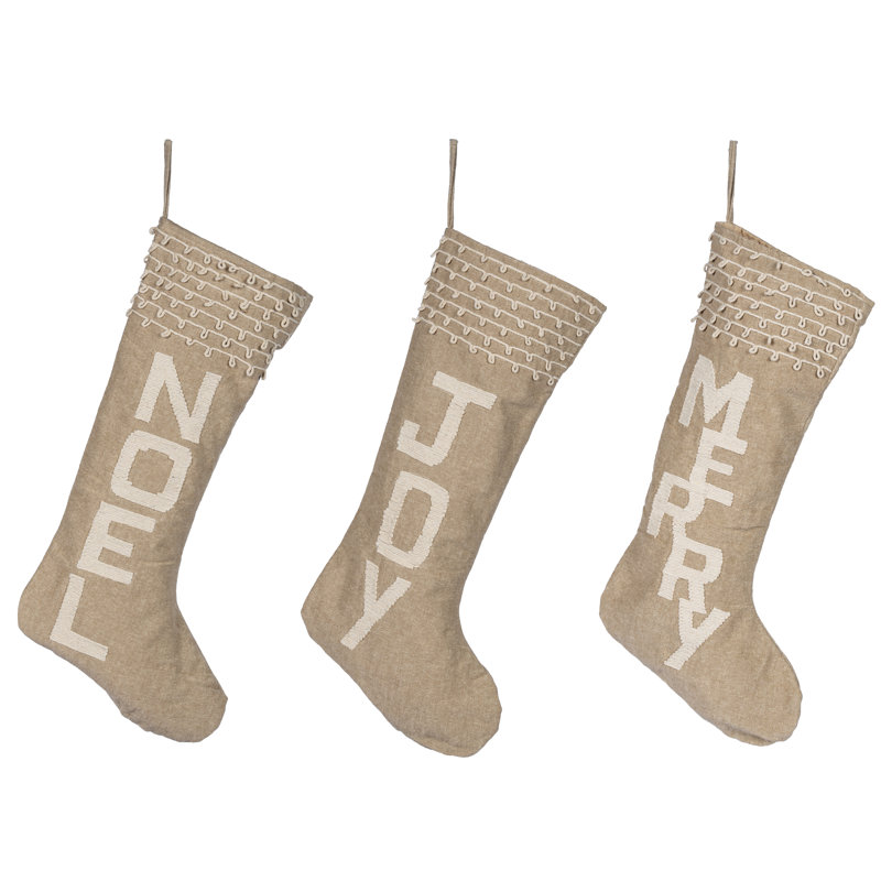 Chaussette de Noël polie 21,6 po L