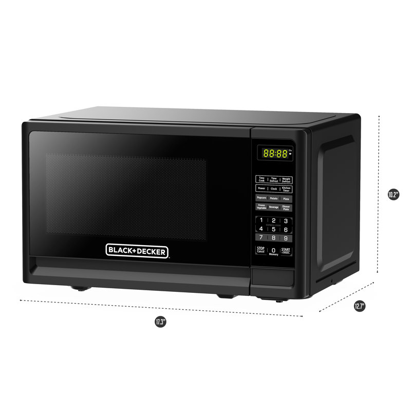 Micro-onde à poser 0,7 pi³ 12,7 po Black + Decker, Noir